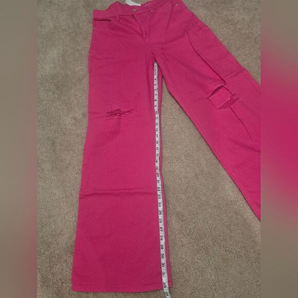 NWT | New York & Company | Vibrant PINK Jeans | 16Tall | Ultra HighWaist - Picture 6 of 12
